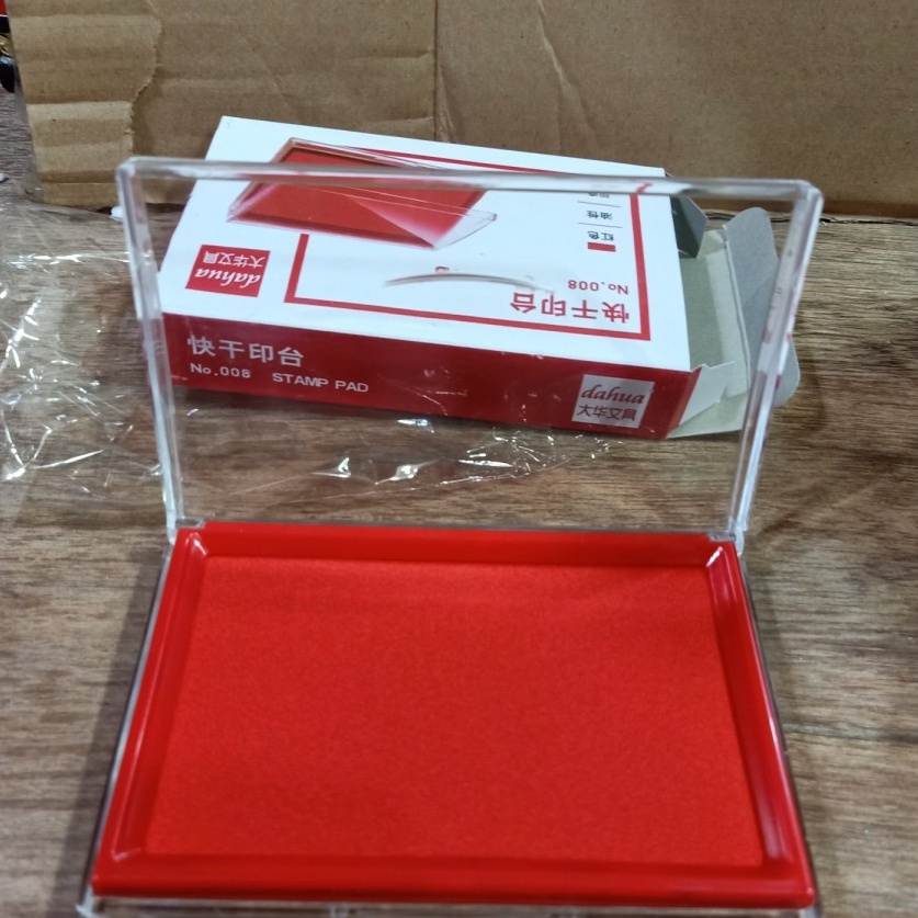 

Inovatif stamp pad tinta stempel merah bantalan stempel