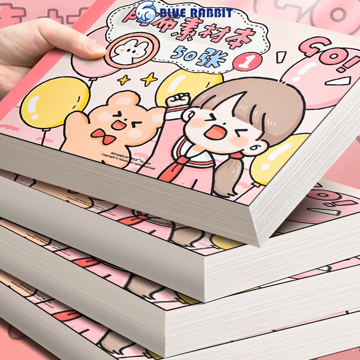 

BlueRabbit 5 Lembar Set Stiker Motif Kartun Lucu Untuk Dekorasi Buku Catatan kes lucu stiker hiasan buku Diary DIY