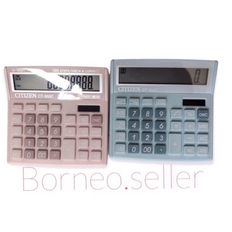 

Serba Murah KALKULATOR WARNA WARNI CALCULATOR CITIZEN 555N 555 C 555 COLOUR SERIES 12 DIGIT CHECK ULANG CHECK CORRECT BISA HITUNG ULANG