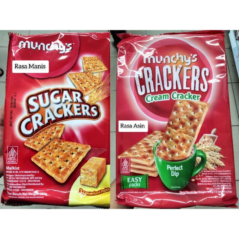 Munchy's Crackers / Munchys Sugar Crackers / Munchys Cream Crackers / Biskuit Malaysia / Malkist / K