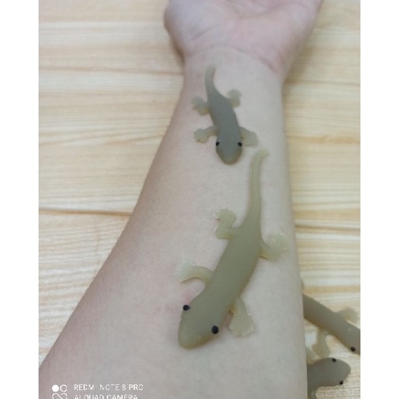 mainan cicak karet besar