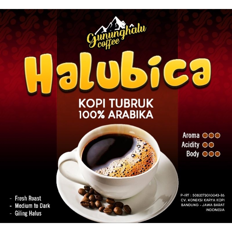 

KOPI TUBRUK ARABIKA GUNUNG HALU - HALUBICA BUBUK