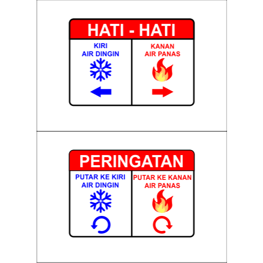 sign kran water heater kamar mandi