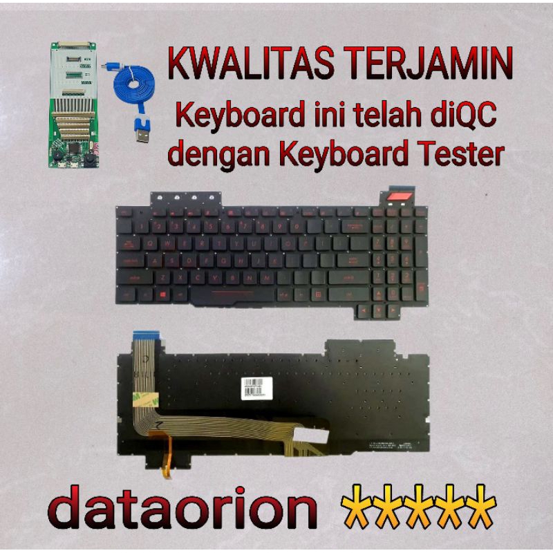 KEYBOARD LAPTOP GAMING tombol merah ASUS ROG STRIX GL503 GL503G GL503GE GL503V GL503VD GL503VM FX503