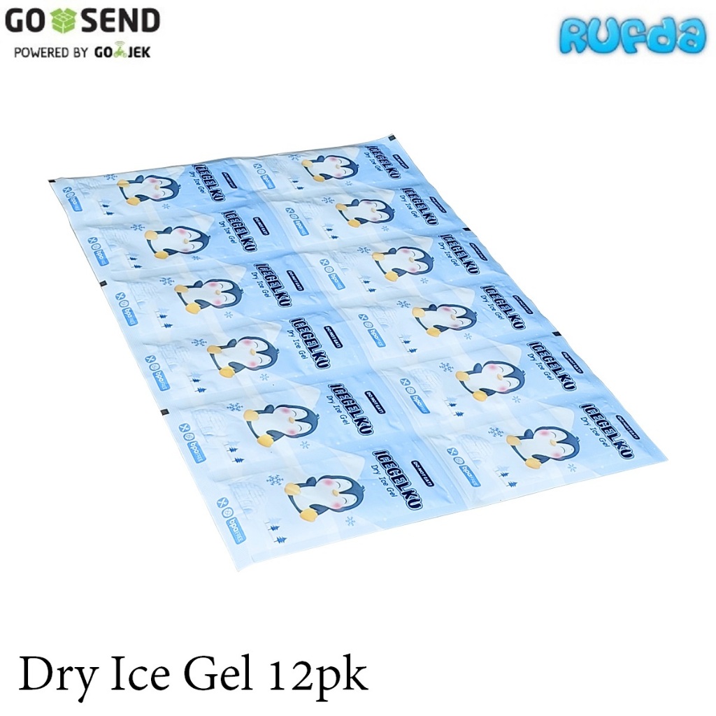 Icegelku Dry Ice Gel 12pk Thermafreeze Icegel Kering Mentah