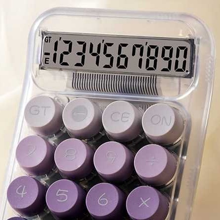 

Essential Calculator model baru bening Tenaga Surya Layar Besar 12 Digit Tampilan HD Calculator Model Transparan KINCIZEN 819 KINCIZEN819