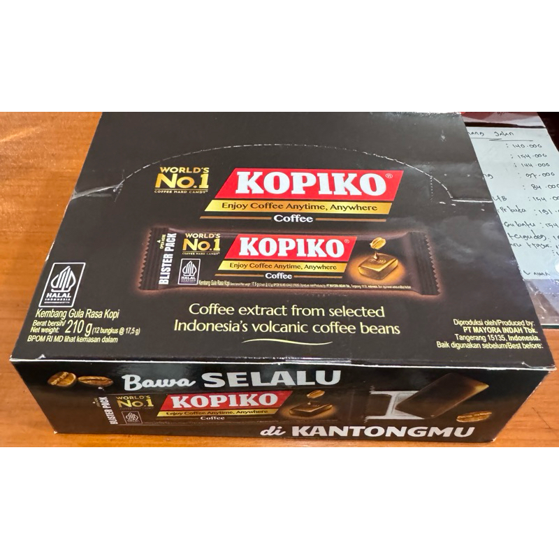 

KOPIKO COFFEE CANDY BLISTER BOX isi 12