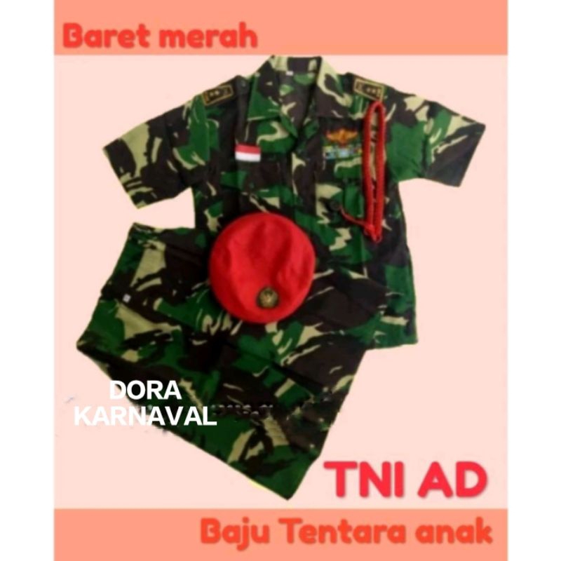BAJU TENTARA/DORENG PUTRI TK-SD