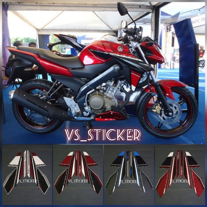 STRIPING LIST STANDART MOTOR YAMAHA VIXION NVA 2015 MERAH HITAM BIRU PUTIH