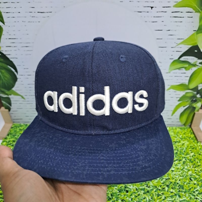 Topi Adidas Snapback Denim Caps, Original.