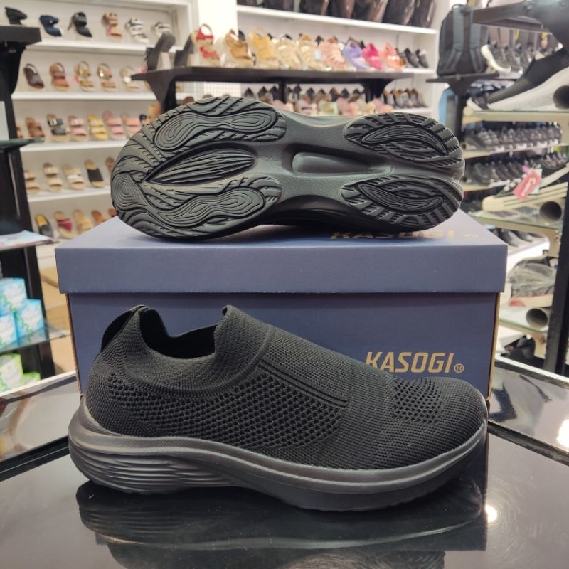 Sepatu Lifestyle Slip On KASOGI | Phillip | Hitam