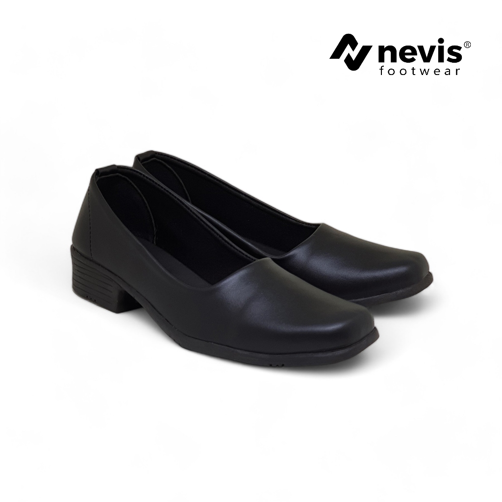 NEVIS Sepatu Pantofel Wanita 37-41 Nvs 83 Fantofel Cewek Kerja Formal Sekolah Paskibra Hitam 86 514