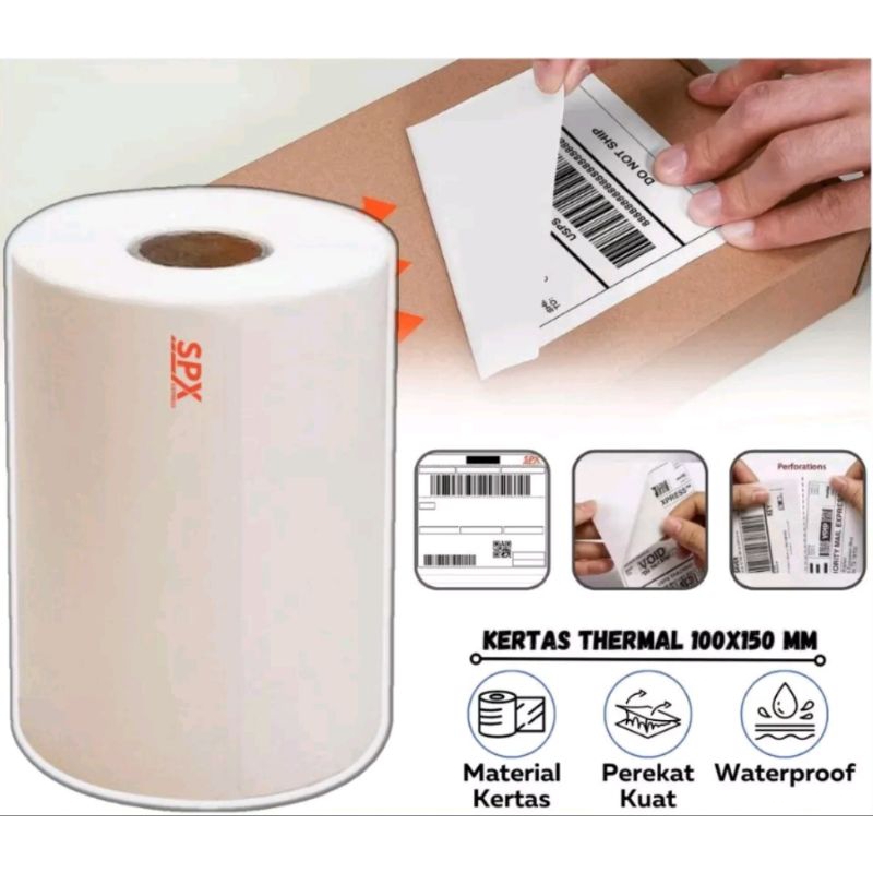 

MFA-KERTAS TERMAL PAPER ROLL 150*100MM ISI 200 & 500 LE. LEMBAR