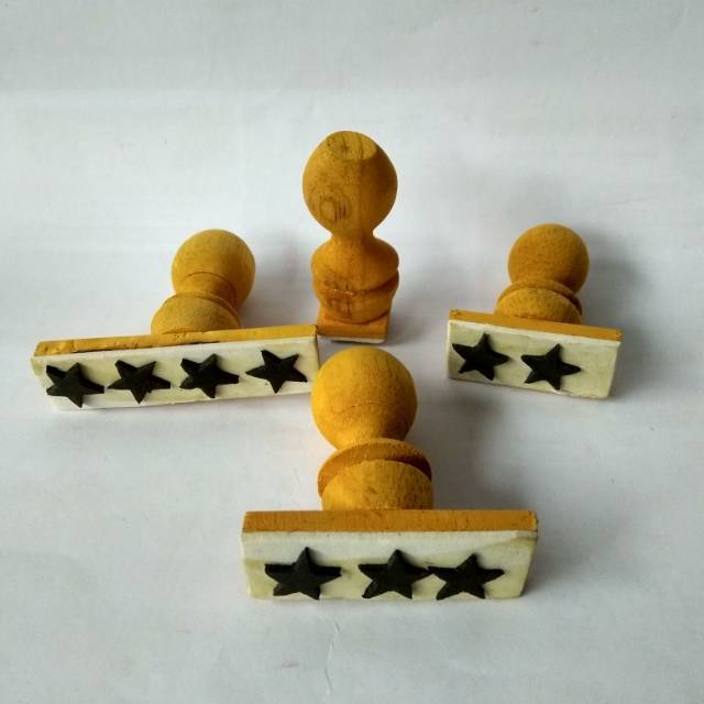 

✅READY STOCK 1 Paket Stempel Bintang / Senyum isi 4