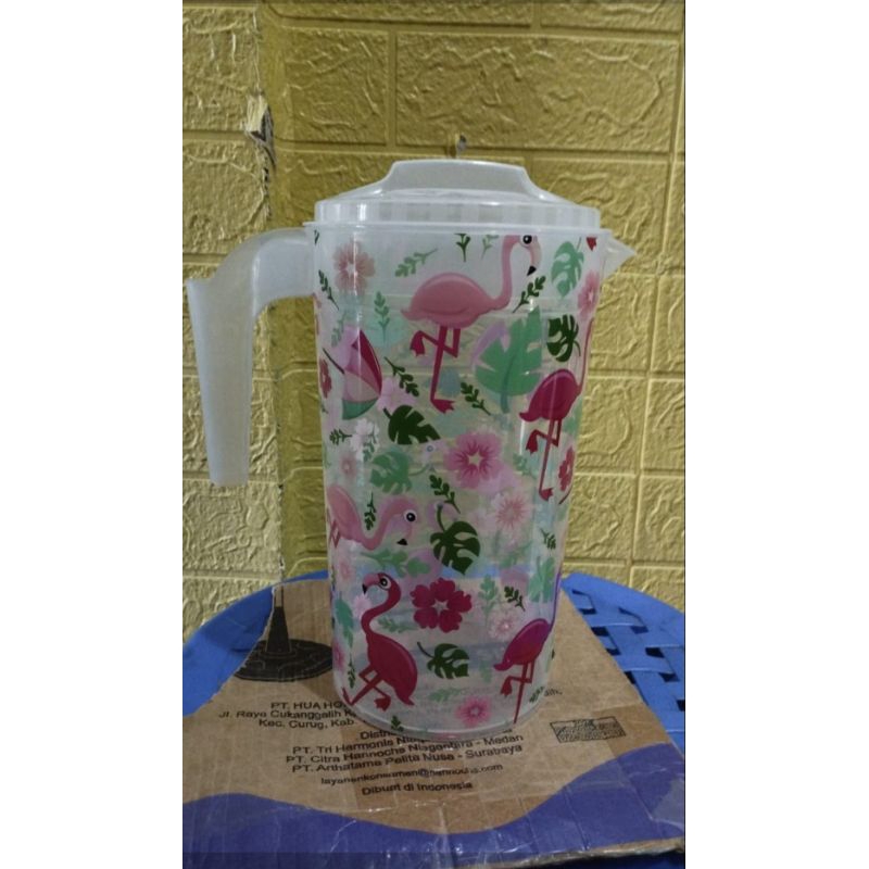 Teko Plastik Motif / Ceret Plastik