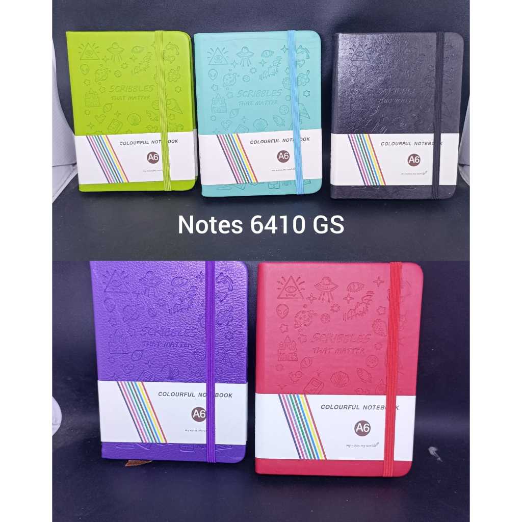 

Notes Kantor Colourfull Notebook 64-10 ukuran A6 80 Lembar / Diary agenda kantor