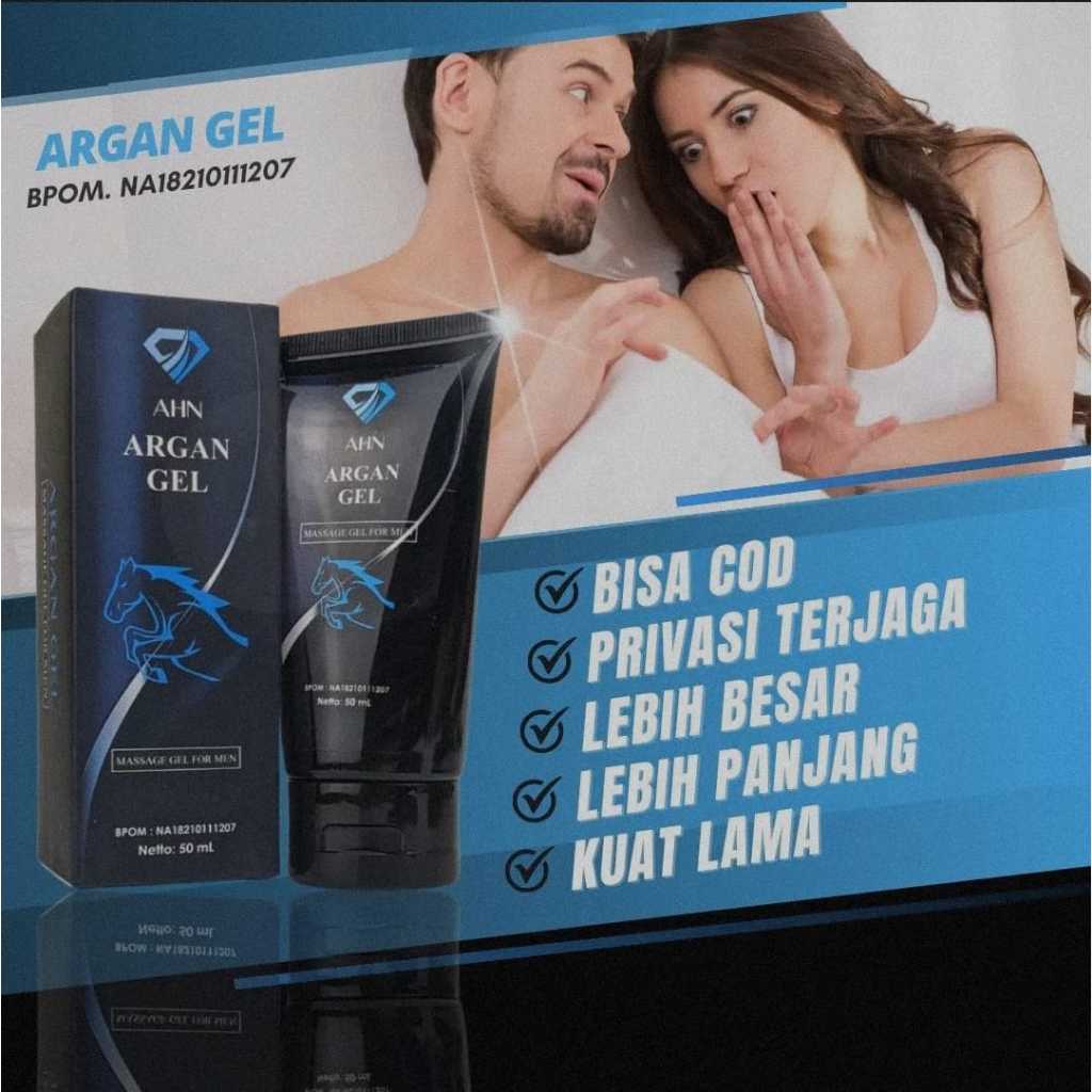 TERLARIS...(PRIVASI) AHN ARGAN GEL MASSAGE FOR MEN 100% ORIGINAL PRODUK PERAWATAN KHUSUS PRIA TERDAF