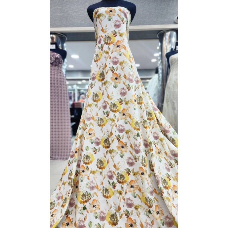 kain cotton voile / katun paris motif