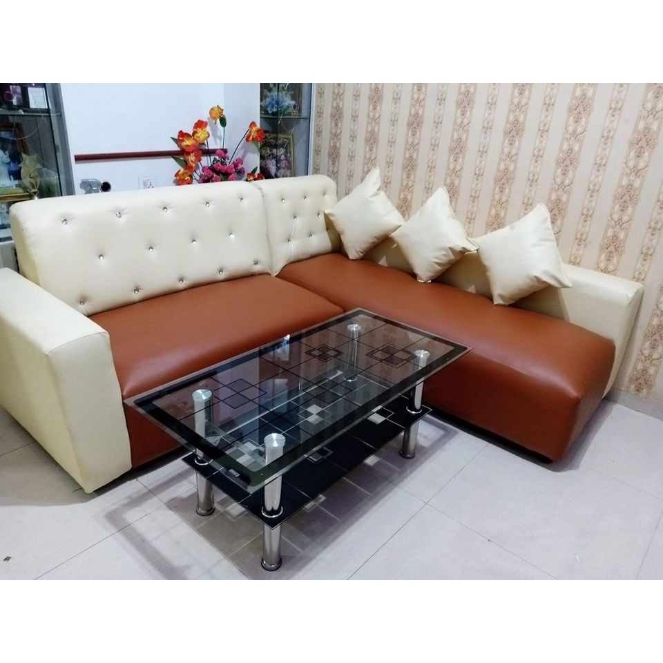 Sofa L Putus Minimalis  Sofa bed Sudut Santai Sofa Set Meja