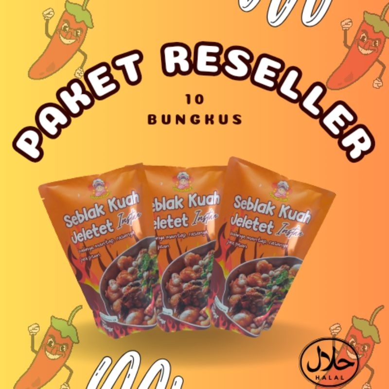 

PAKET USAHA SEBLAK INSTAN 10 Bks