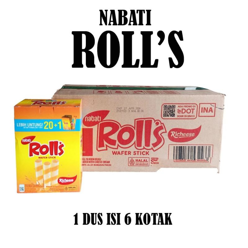 

Nabati rolls dus isi 6 kotak