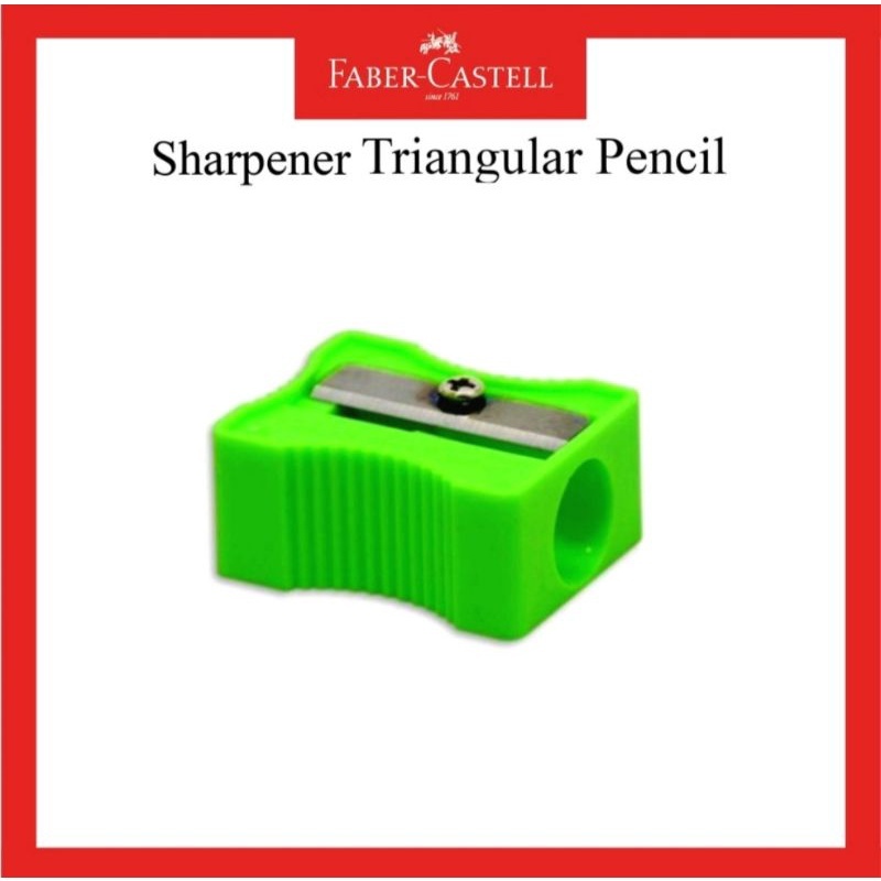 

❤️ Sarjana ❤️ Rautan Pensil Besar / Segitiga Faber Castell Triangle Sharpener (Code:80202P)