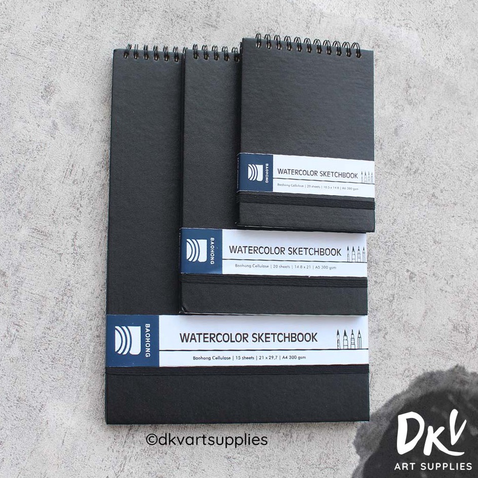 

Watercolor Sketchbook Baohong Cellulose 3gsm A6 A5 A4