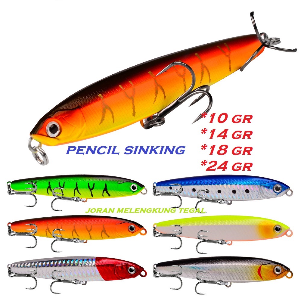 Stickbait Lure Minnow Pencil Sinking Umpan Pancing Casting