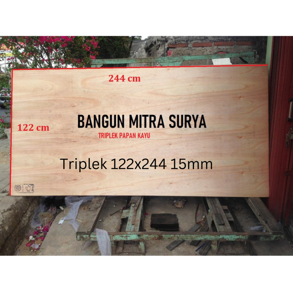 Triplek 122x244 15mm Meranti Campur