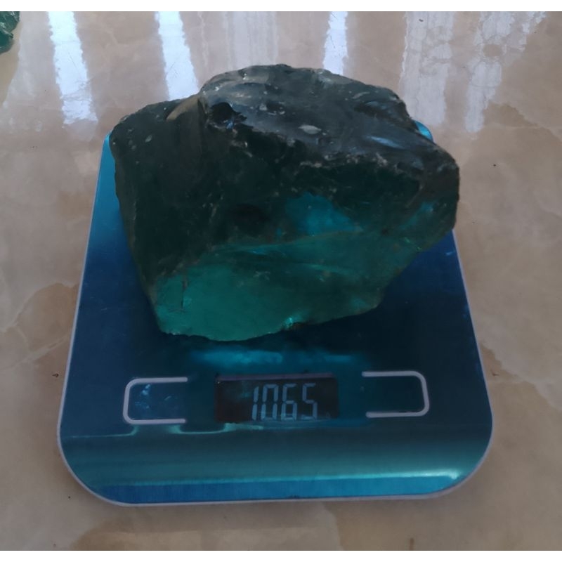 Obsidian Bahan Biru Laut 1