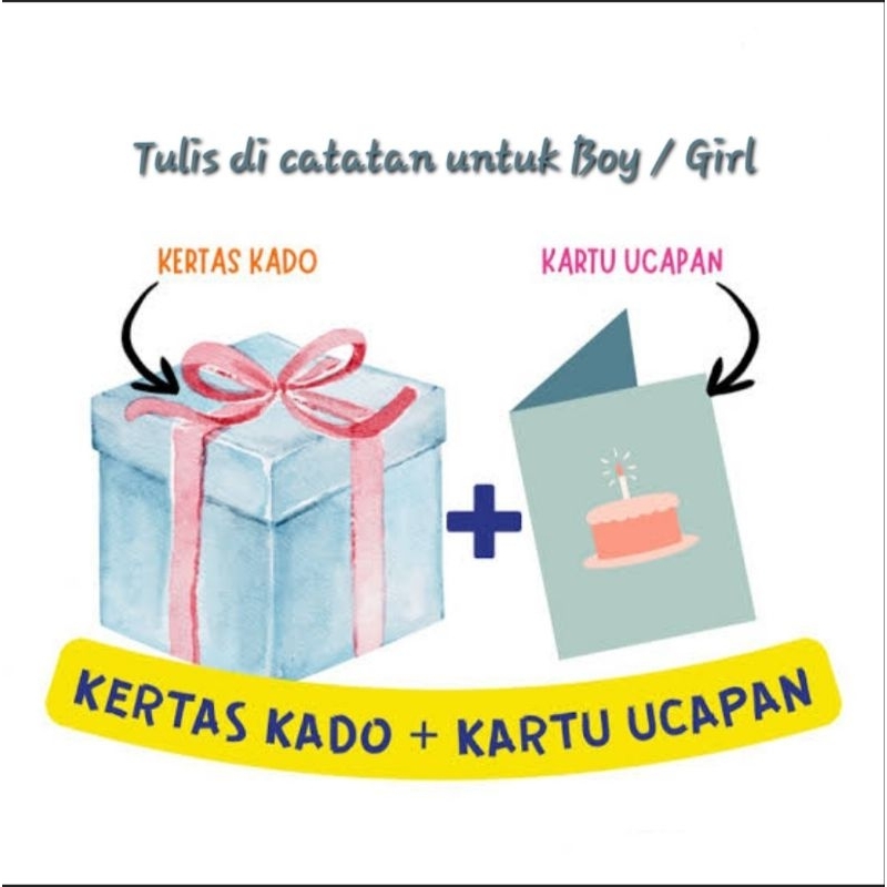 

sam - Kertas kado + kartu ucapan