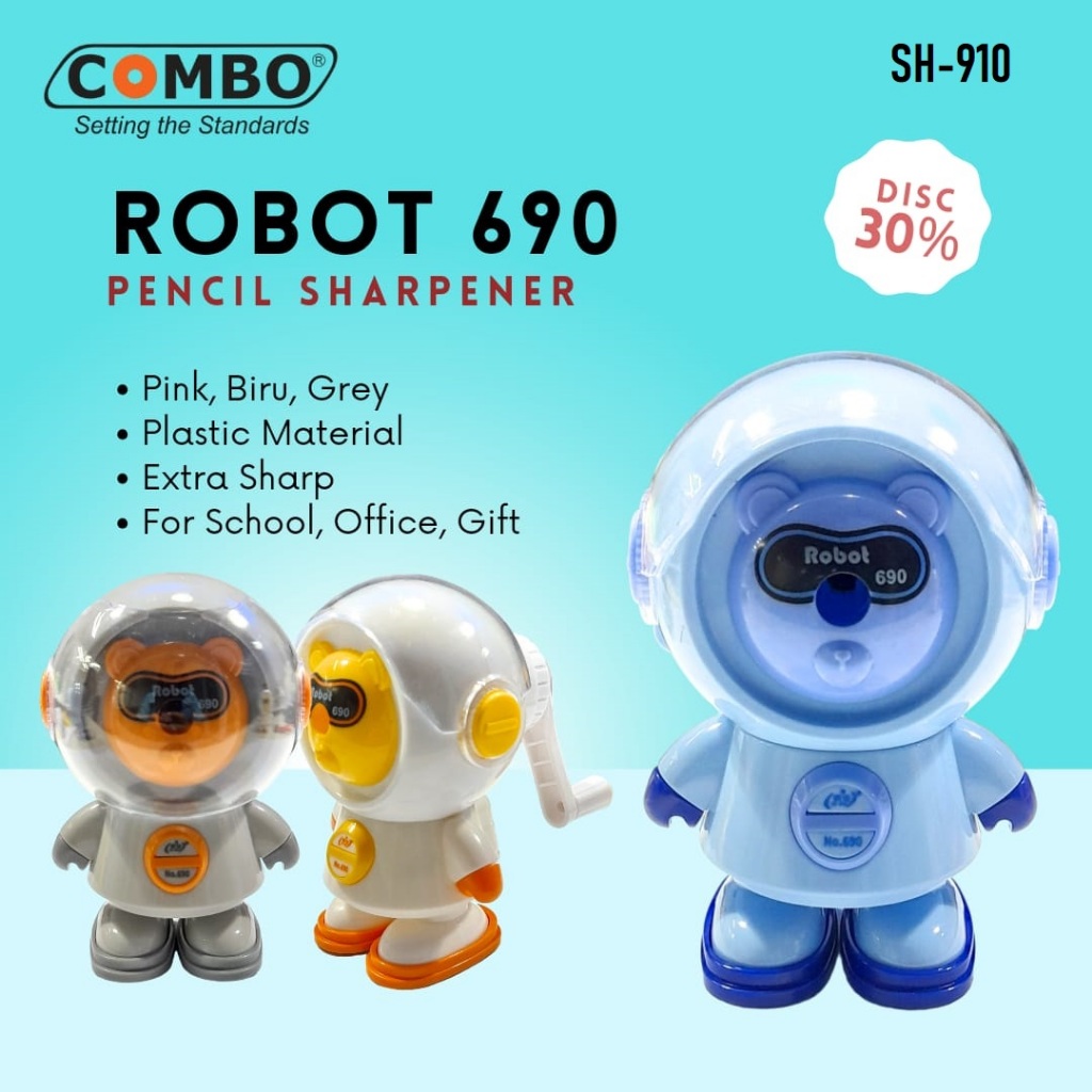 

Serutan Pensil Putar Robot / Table Mechanical Sharpener SH-910 / Penyerut Pensil / Rautan Pensil Meja