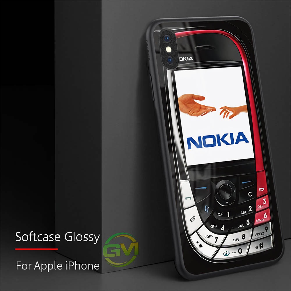 Softcase Glossy Iphone X XS XR XS MAX 6 7 8 PLUS SE 2022 2020 Ip |GM38| Nokia Jadul Kesing Hp Siliko