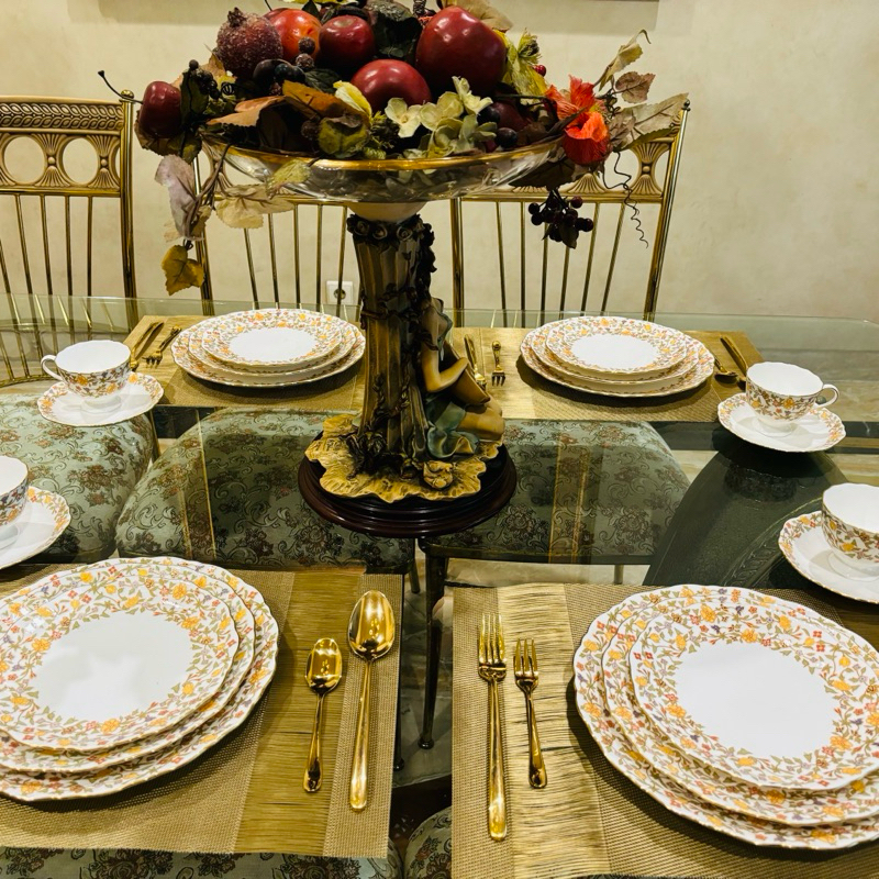 Dinner Set - Piring Makan Set Narumi Fitria 20 Pcs Mewah Cantik