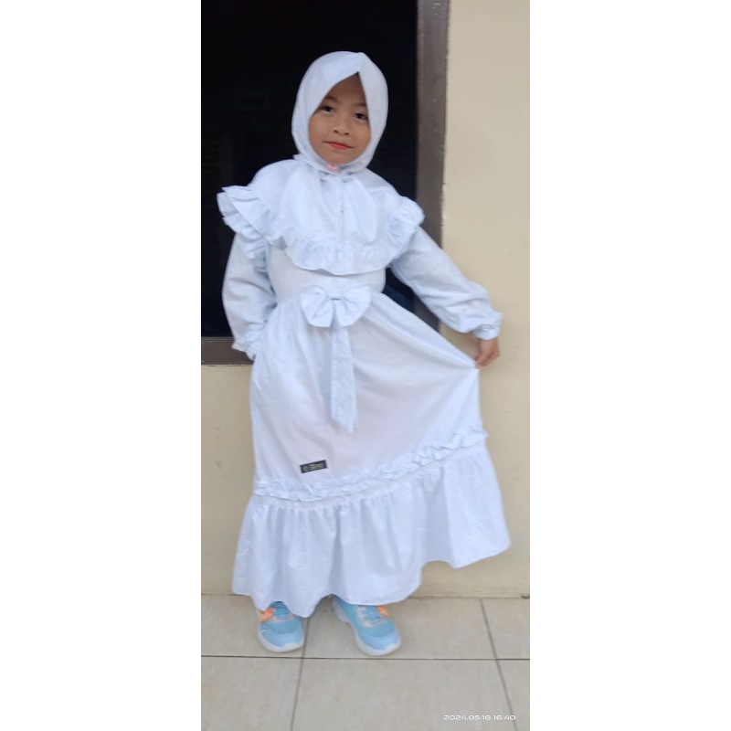 Gamis Manasik Anak TK Paud / GAMIS PUTIH ANAK PEREMPUAN