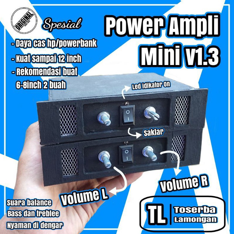 KODE H32R Power Ampli Amplifier Mini 5volt Box v13 Cocok Buat Sound Miniatur