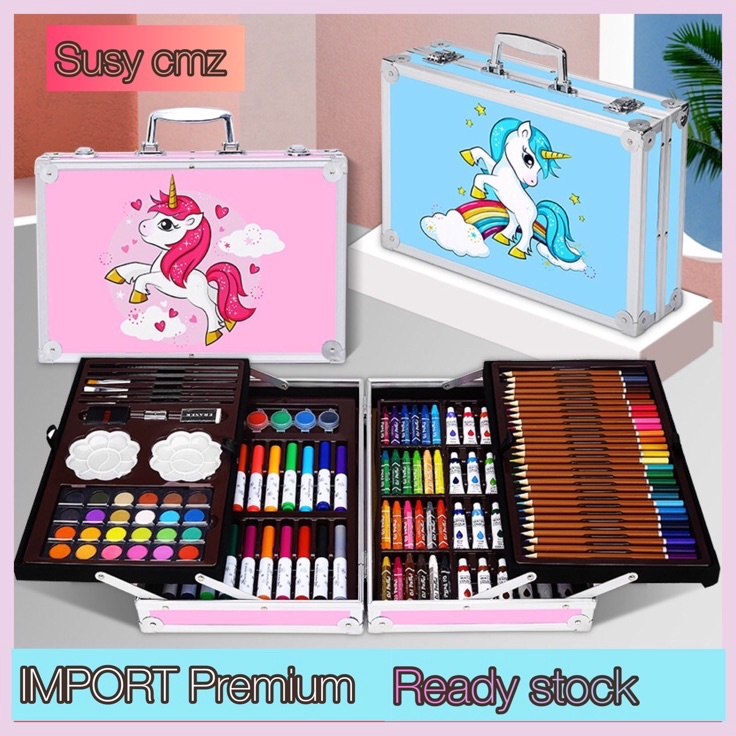 

Set Alat Gambar Anak Tulis Lukis Koper Box Jingjing Import Alat Lukis Set Anak