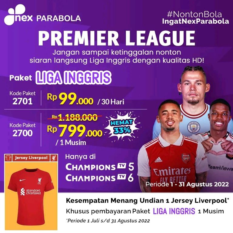 KODE R12R Nex Parabola Paket Liga Inggris Matrix Garuda Hd Matrix Sinema