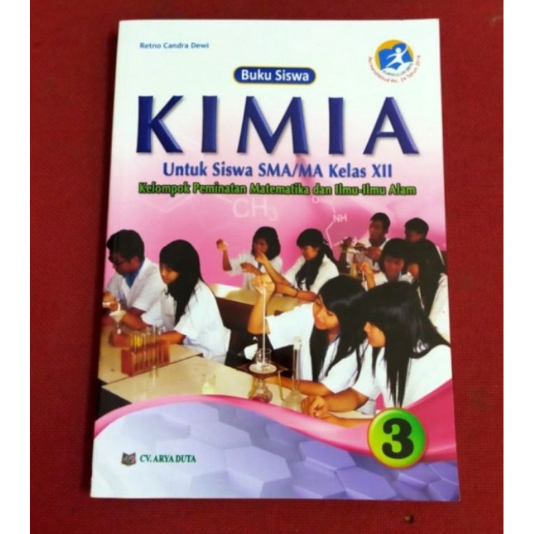 

ORI buku teks siswa Kimia k13 g peminatan Arya duta kelas 12 edisi revisi terbaru