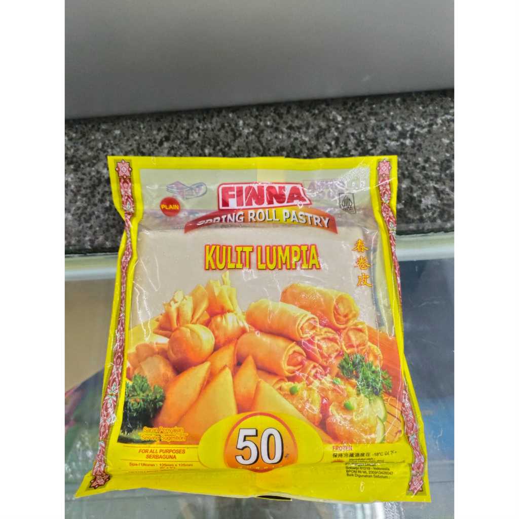 

finna spring roll pastry kulit lumpia 50 sheets plain 200gr