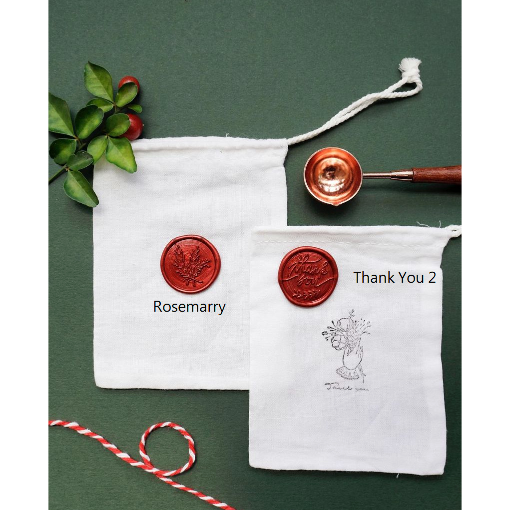 

Rosemarry / Thank You 2 (Wine Red) - 1 Pcs Wax Seal Sticker Undangan WAXSEALCOIN Vintage / Tanpa Minimum / 1 Pcs/ Termasuk Double tape / Lilin Wax Seal Vintage