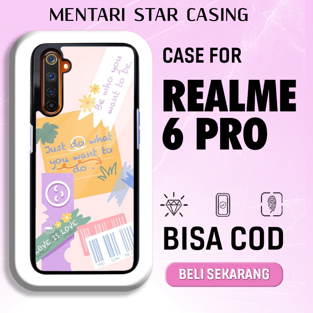 Case Realme 6 Pro Terbaru - Realme 6 Pro - Motif Aesthe Stiker - Hardcase Premium Glossy - Softcase 
