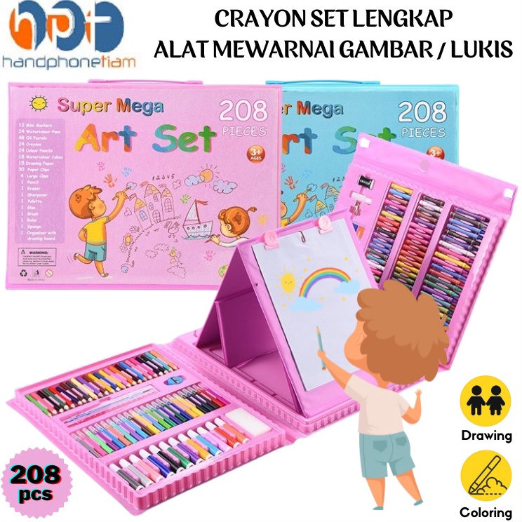 

Crayon Set 28 Pcs Pensil Warna Krayon OilPastel Anak Alat Menggambar Mewarnai Lengkap 28pcs Kit Art Supplies Painting Set For Children Spidol Kuas Cat Air Papan Lukis Hadiah Kado Ulang Tahun AnakAnak