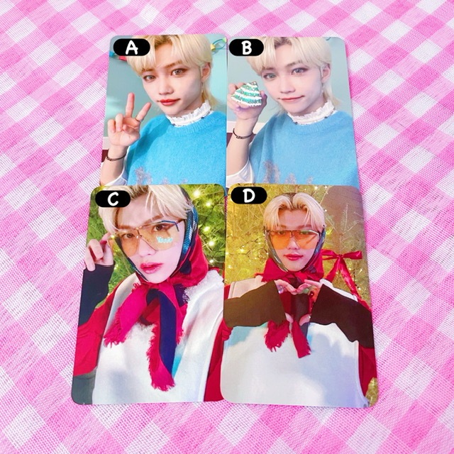 stray kids felix christmas evel cevel interpark hottracks subk video call official benefit photocard