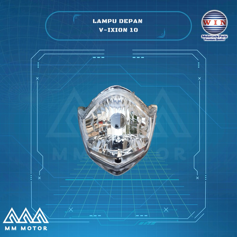 Lampu Depan Headlamp Reflektor Vixion Lama Old Oval 2010 2011 2012 3C1 WIN