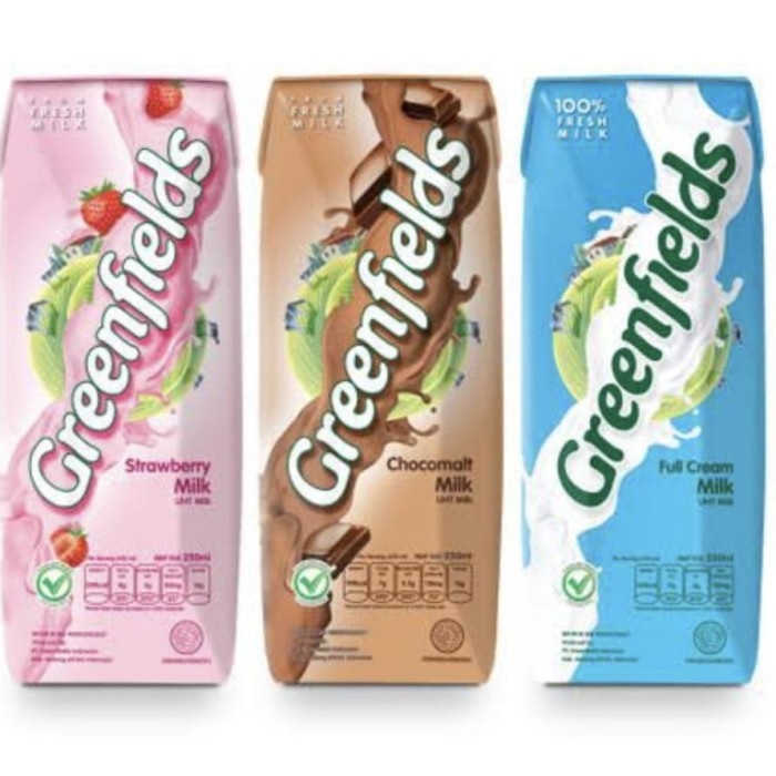 

Greenfields 250 ml All Varian - Susu UHT Green Fields 250 ml #ABA
