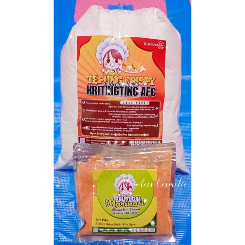 

Tepung ayam crispy sepaket bumbu marinasi
