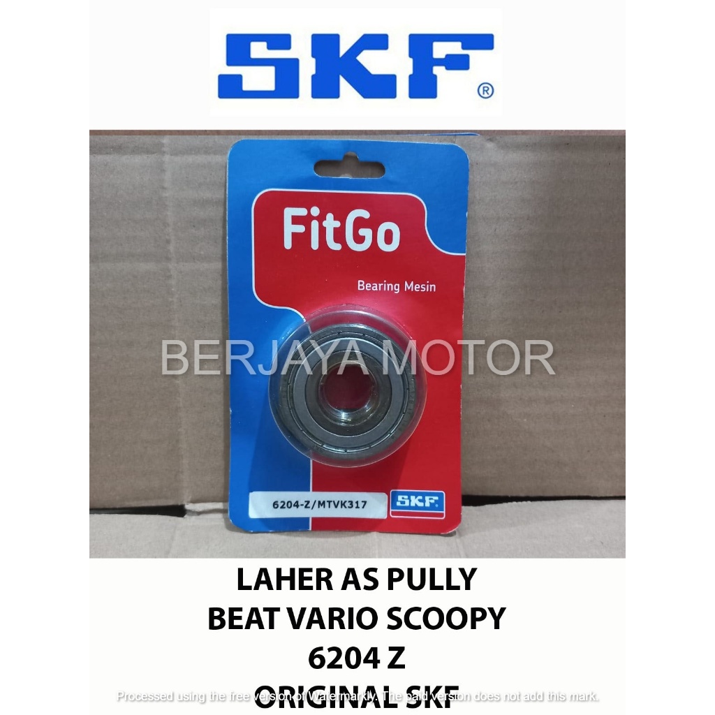 LAHER BEARING AS PULLY HONDA BEAT 6204  ORIGINAL SKF