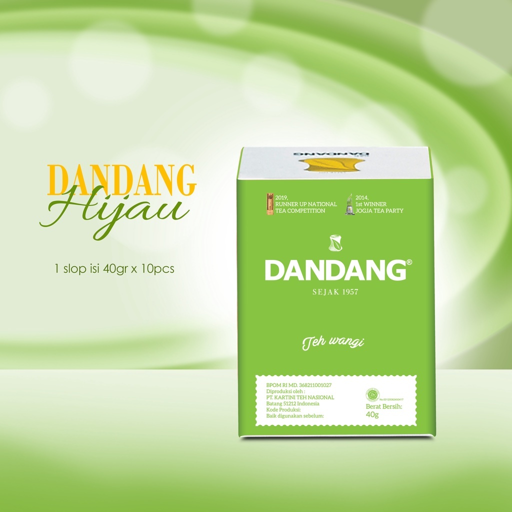 

TEH DANDANG HIJAU 40g KEMASAN SLOP ISI 10 PCS