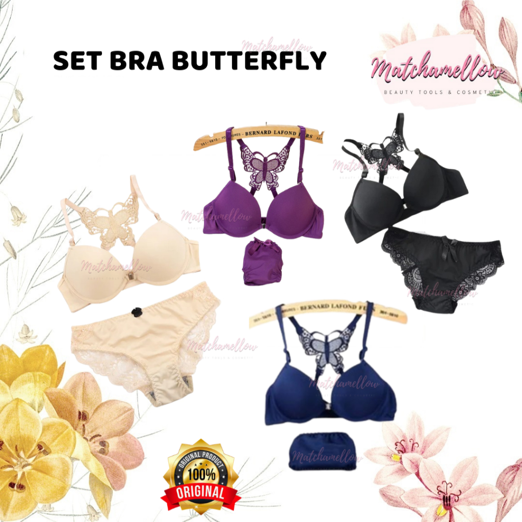 ❄️MATCHA❄️ [ SET BRA + CD ] BRA BUTTERFLY / BRA KUPU-KUPU